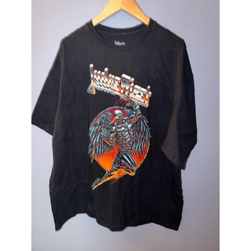 Judas Priest Painkiller Black Graphic T-Shirt Mens 2XL Heavy Metal Tee